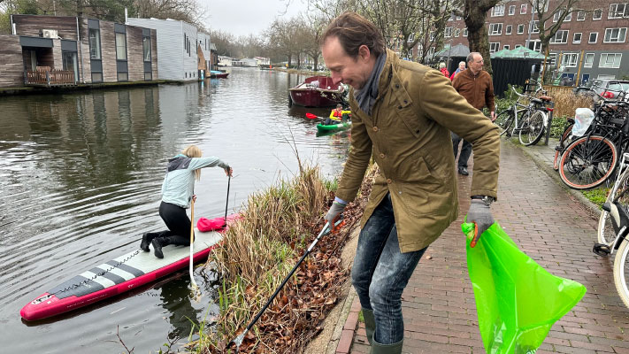 Lions Cleanup actie bij de Bergse Plassen